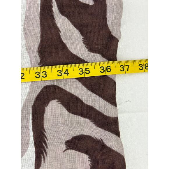 Anna & Ava Cover Up Shawl Top One Size Blush Kimono Tropical Zebra Print Resort - Picture 10 of 11